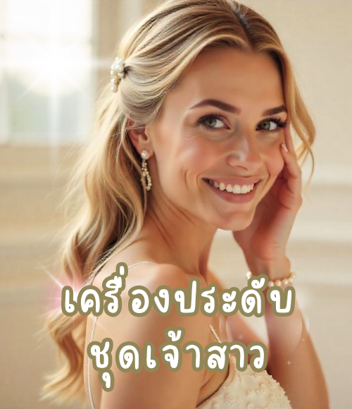 เครื่องประดับเจ้าสาวสวยหรูสำหรับชุดแต่งงาน